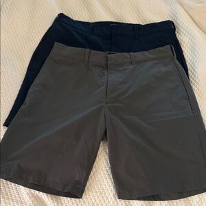 J Crew Factory gray and navy blue  performance shorts